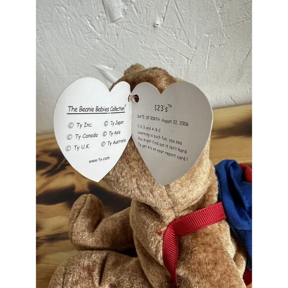 Ty Beanie Babies "ABC'S ‎ & 123'S" TEDDYBEAR Backpack August 22, 2006 Tag 2007 - Picture 9 of 13